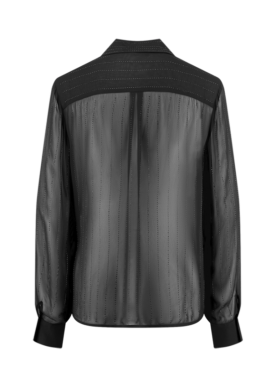 Riani Black Blouse with Rhinestone Details 635410