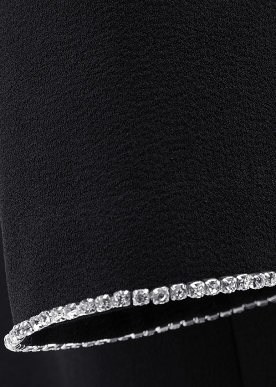 Riani Black Cropped Top with Rhinestones 635450