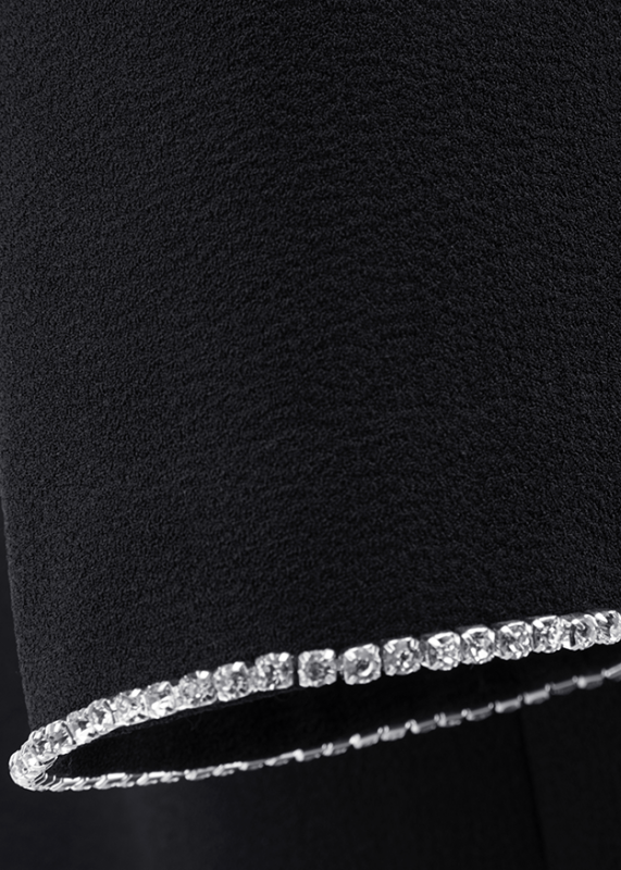 Riani Black Cropped Top with Rhinestones 635450