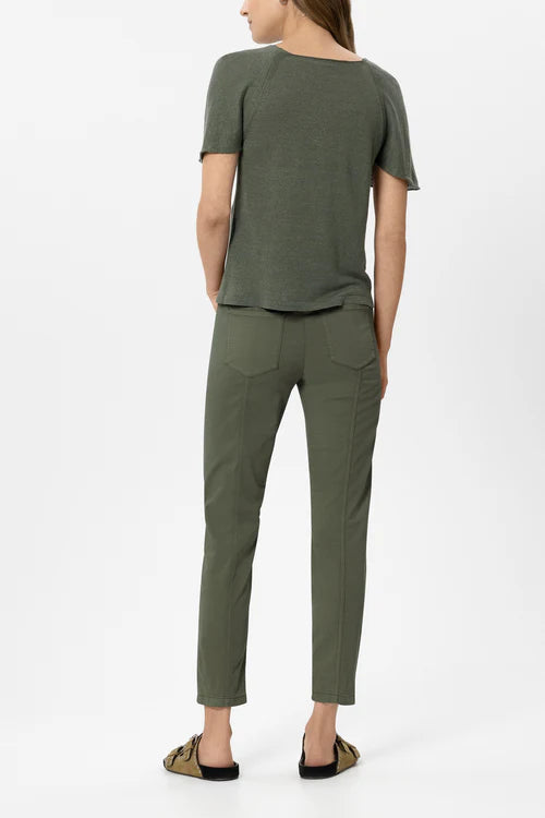 Luisa Cerano Khaki High-Stretch Skinny Denim