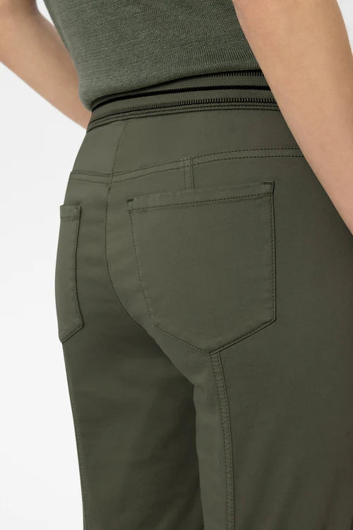 Luisa Cerano Khaki High-Stretch Skinny Denim