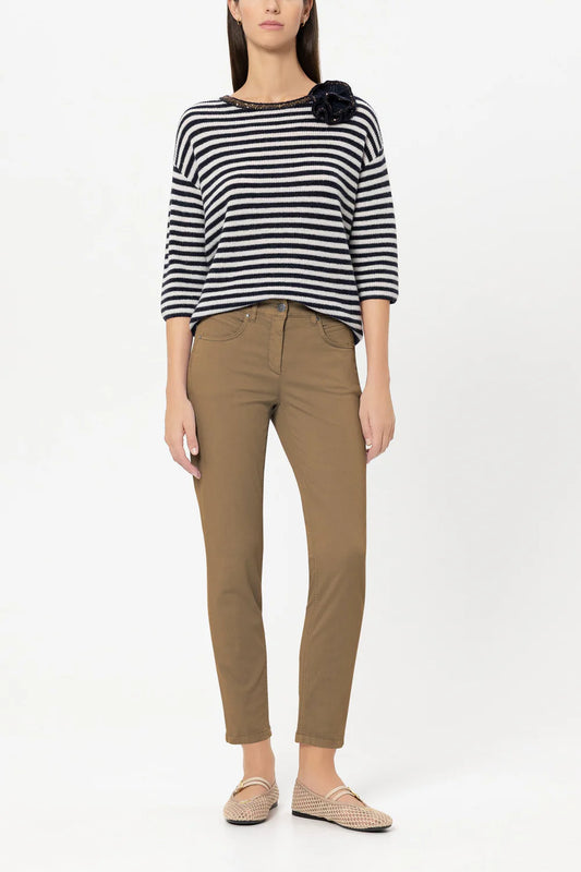 Luisa Cerano High Stretch Skinny Denim in Tobacco 637600