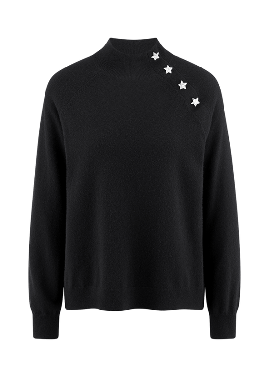 Riani Black Cashmere Blend Long Sleeve Sweater 637650