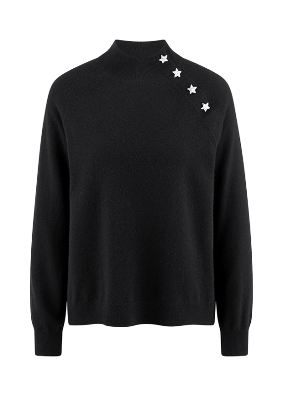 Riani Black Cashmere Blend Long Sleeve Sweater 637650