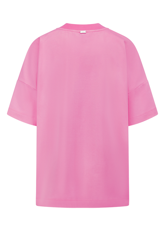 Riani Pink Amore Moi Print Crew Neck T-Shirt 638400