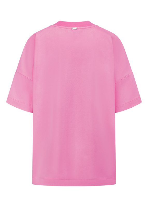 Riani Pink Amore Moi Print Crew Neck T-Shirt 638400