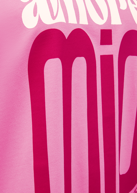 Riani Pink Amore Moi Print Crew Neck T-Shirt 638400