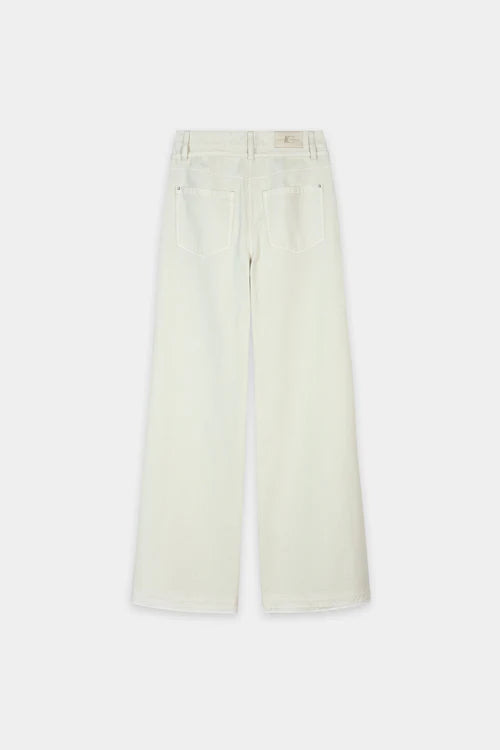 Luisa Cerano Pistachio Wide Leg Denim with Tie Belt