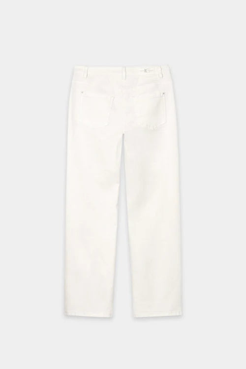 Luisa Cerano Cream Authentic Straight Leg Denim Jeans 638870