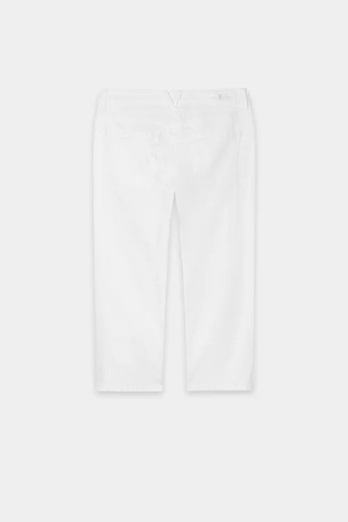 Luisa Cerano White Skinny Capri Denim Jeans 638897