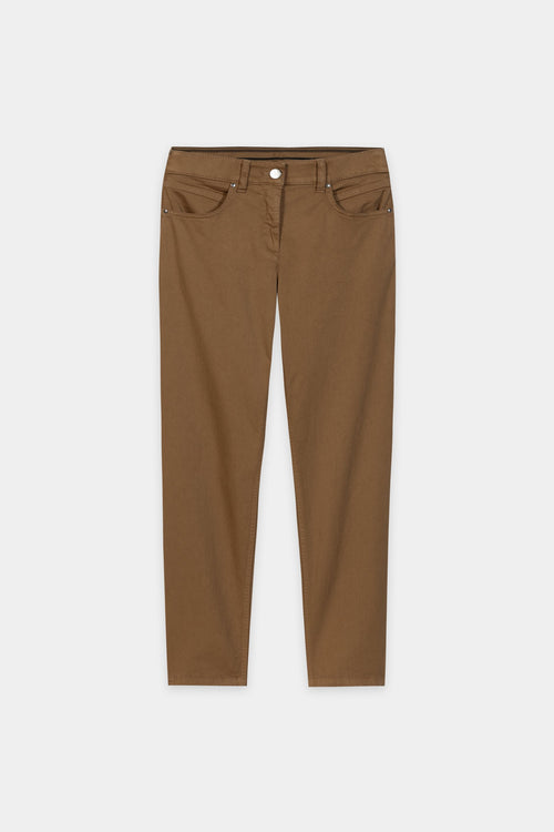 Luisa Cerano Caramel High-stretch Colored Skinny Leg Denim
