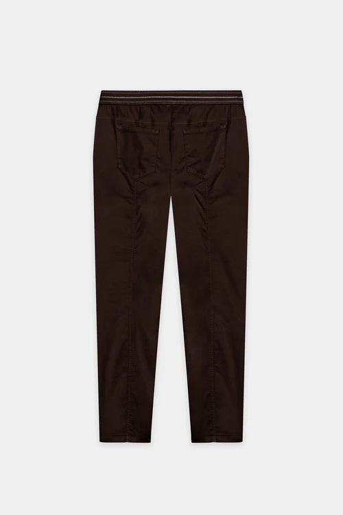 Luisa Cerano Maroon High-Stretch Colour Denim