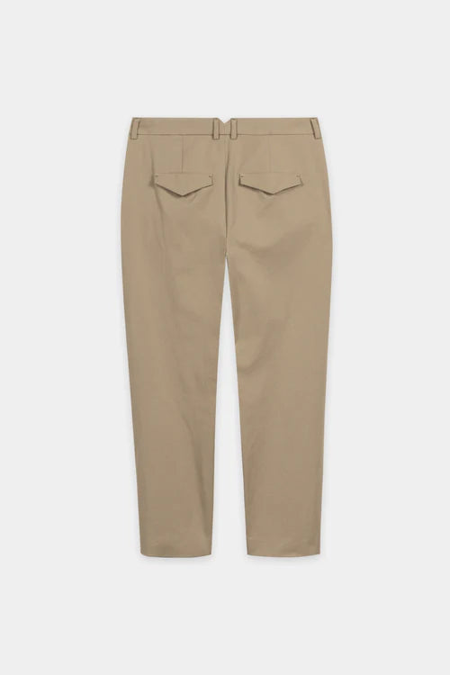 Luisa Cerano Sage Cotton Barrel-Leg Trousers