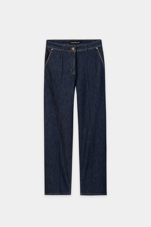 Luisa Cerano Denim Blue Authentic Straight-Leg Jeans