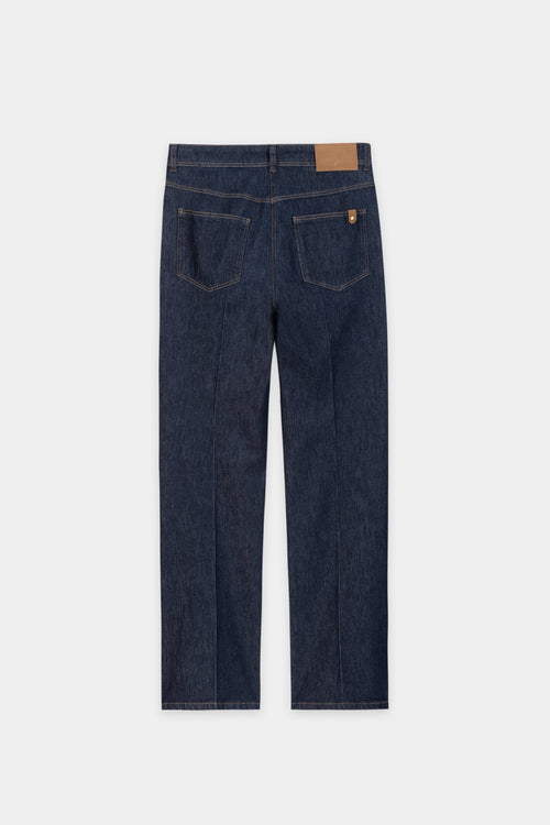 Luisa Cerano Denim Blue Authentic Straight-Leg Jeans