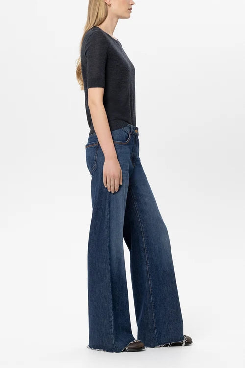 Luisa Cerano Denim Blue Authentic Bootcut Jeans
