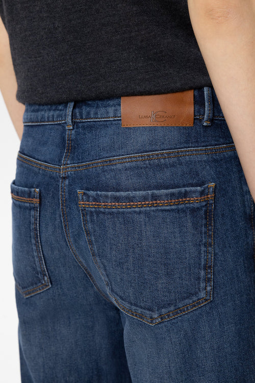 Luisa Cerano Denim Blue Authentic Bootcut Jeans