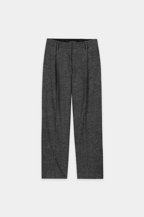 Luisa Cerano Anthracite Tapered Cropped Trousers