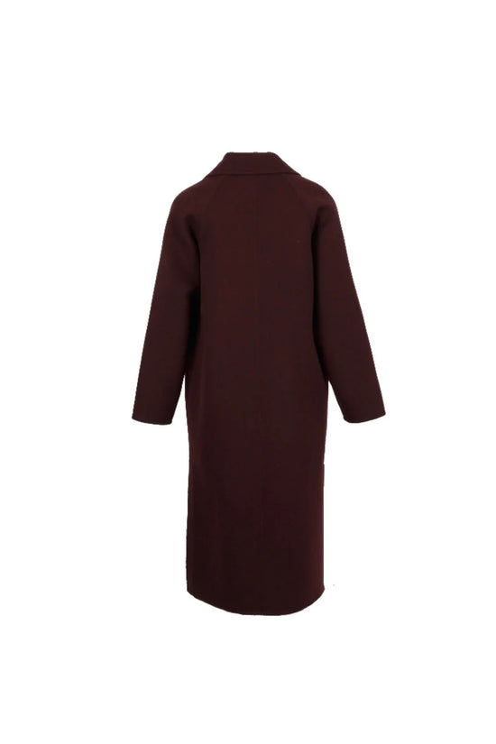 Oakwood Port Oversized Double Breasted Wool Blend Coat 