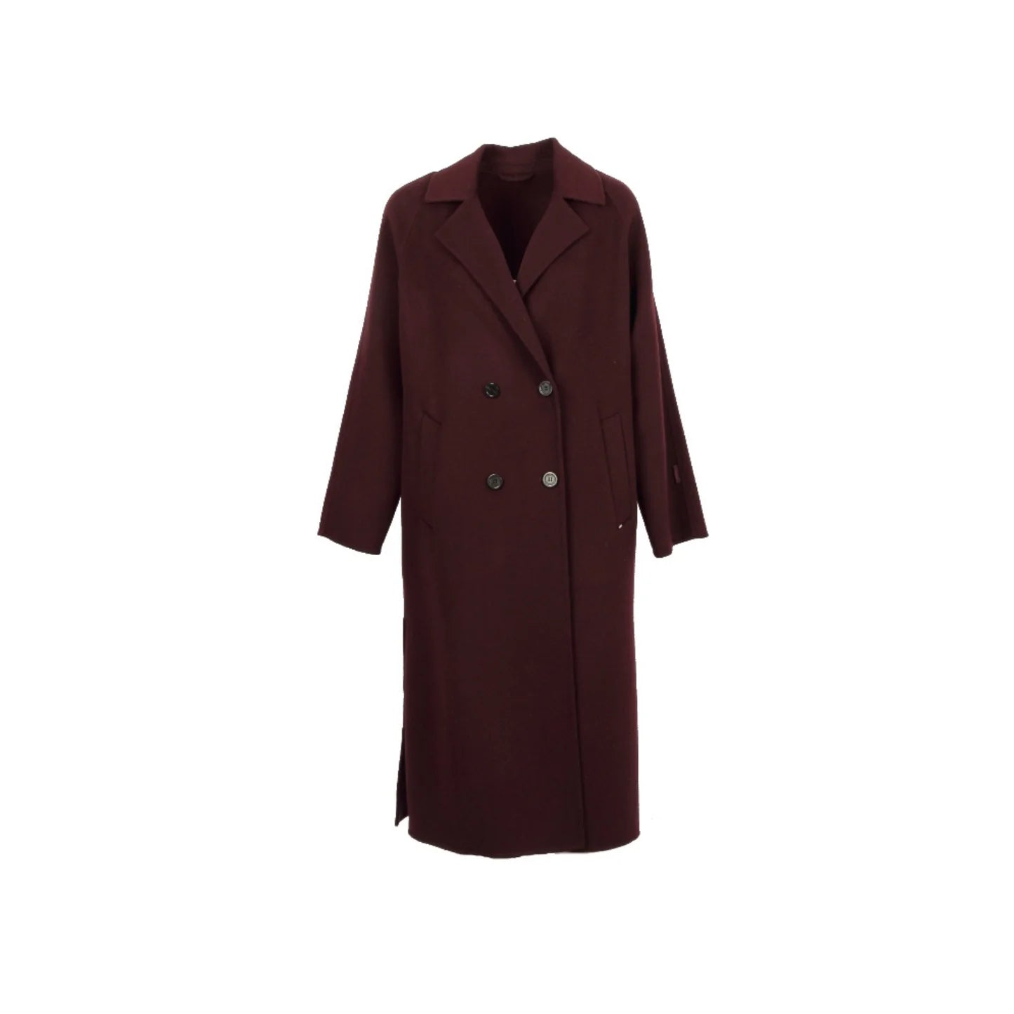 Oakwood Port Oversized Double Breasted Wool Blend Coat 