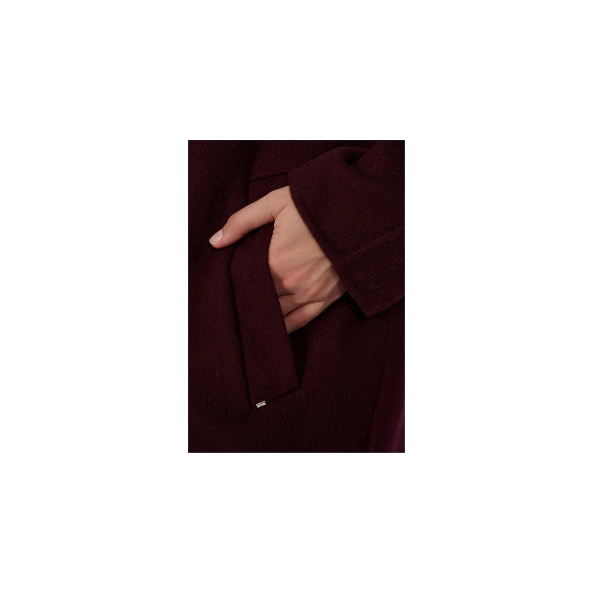 Oakwood Port Oversized Double Breasted Wool Blend Coat 