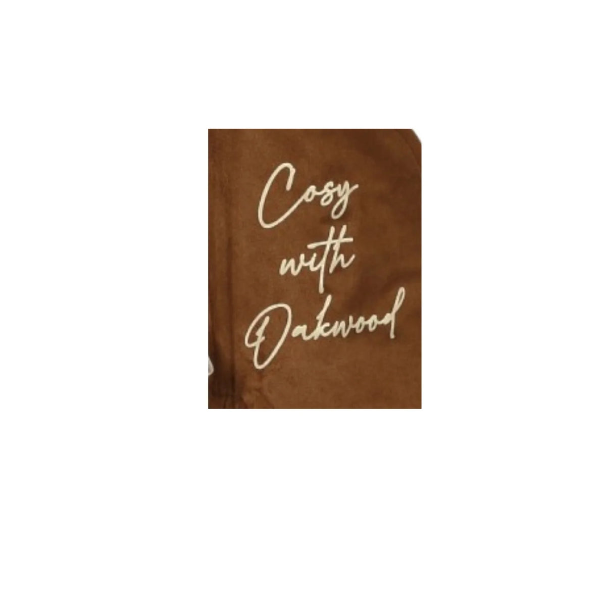 Oakwood Light Brown Faux Suede Aviator Jacket 