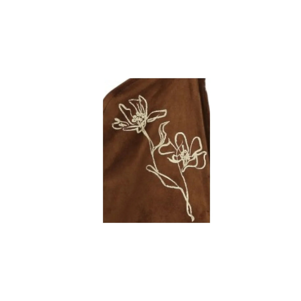 Oakwood Light Brown Faux Suede Aviator Jacket 
