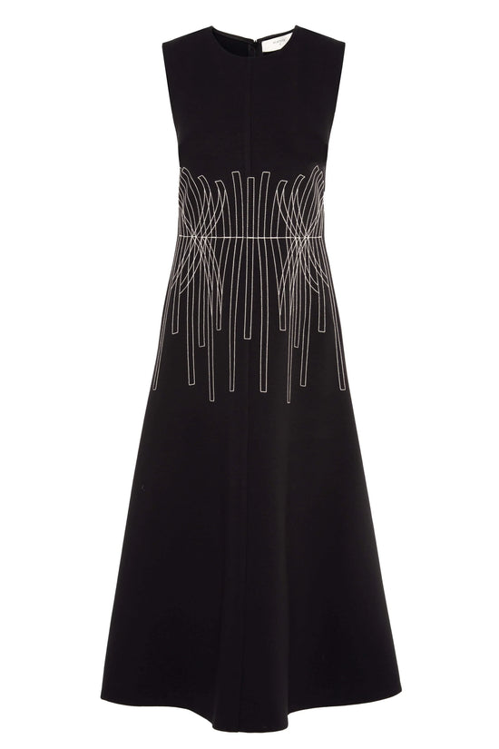 Beatrice b sleeveless embroidered dress
