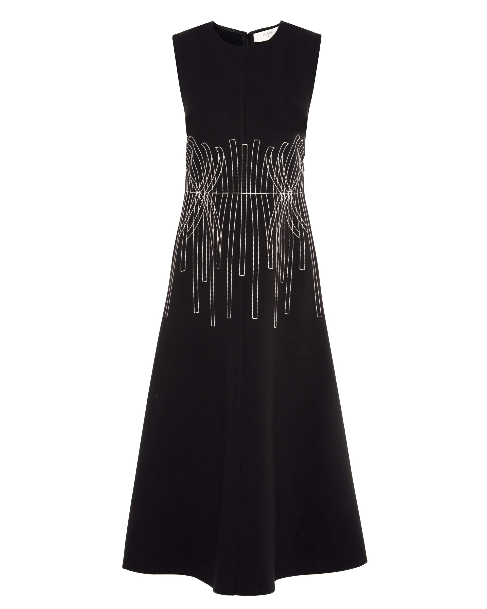 Beatrice b sleeveless embroidered dress