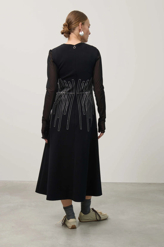 Beatrice b sleeveless embroidered dress