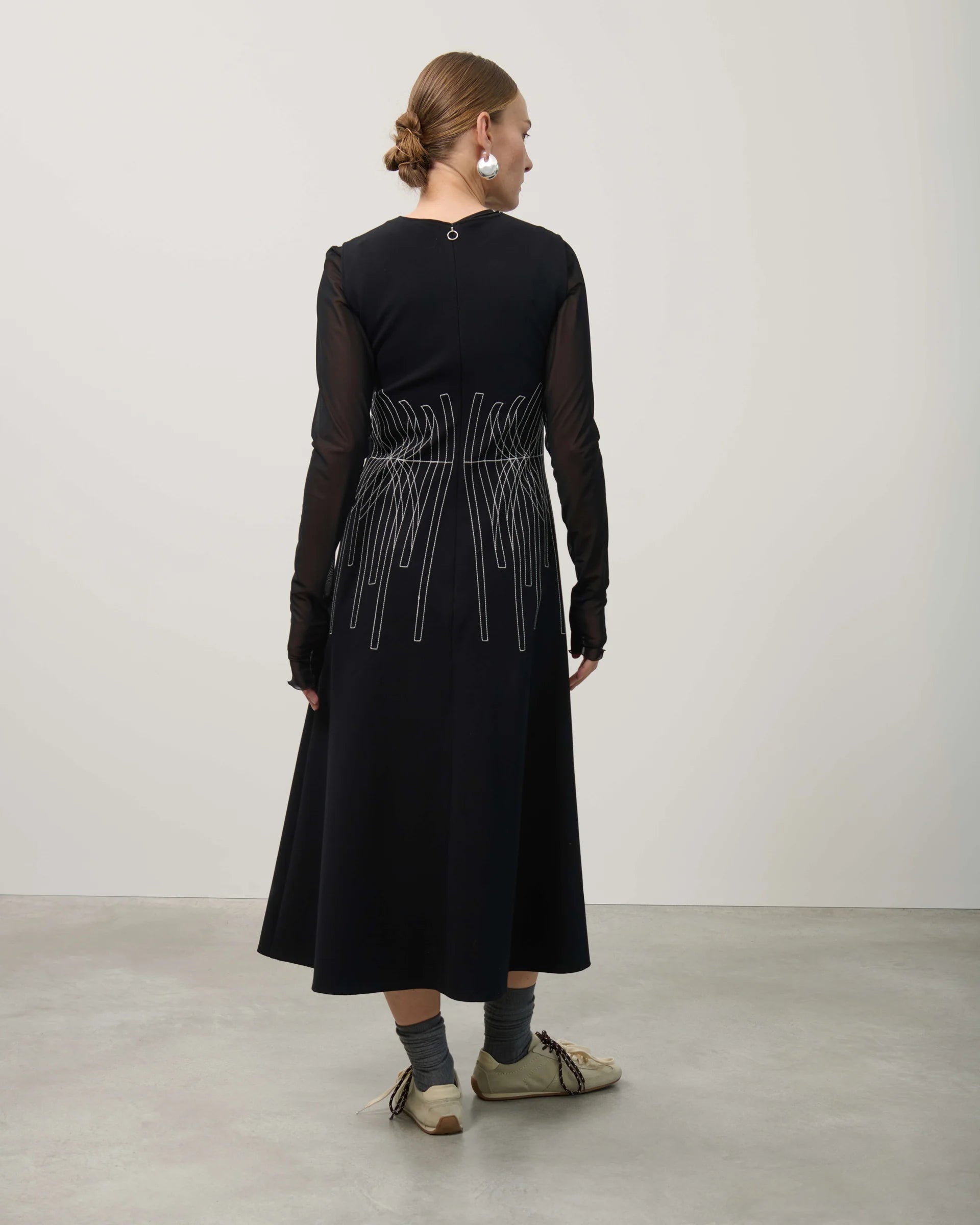 Beatrice b sleeveless embroidered dress
