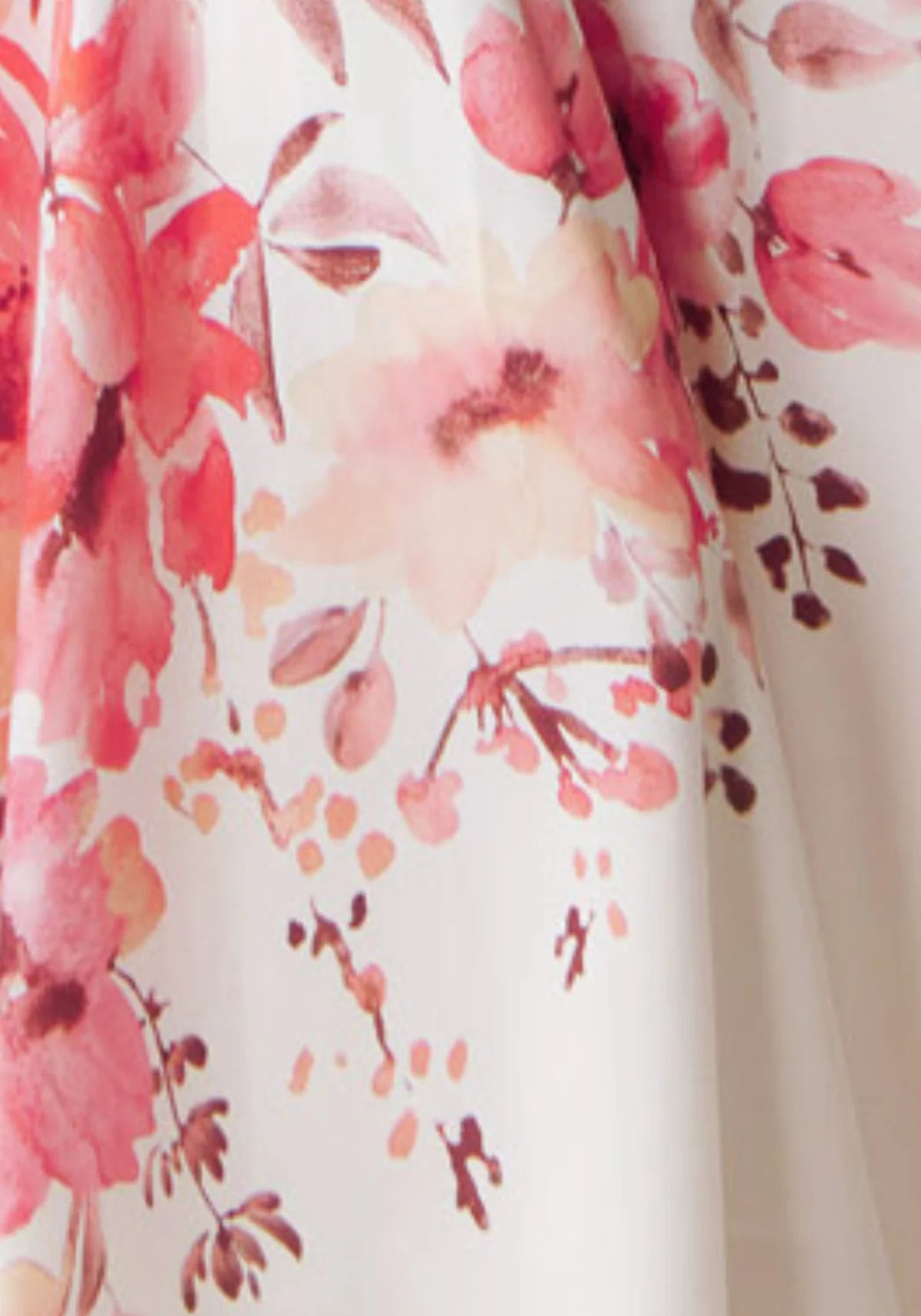John Charles Sunset Floral Print Asymmetric Hem Crepe Dress