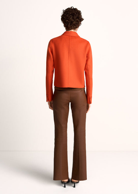 Riani Dark Ember Cropped Fit Wool Blend Jacket