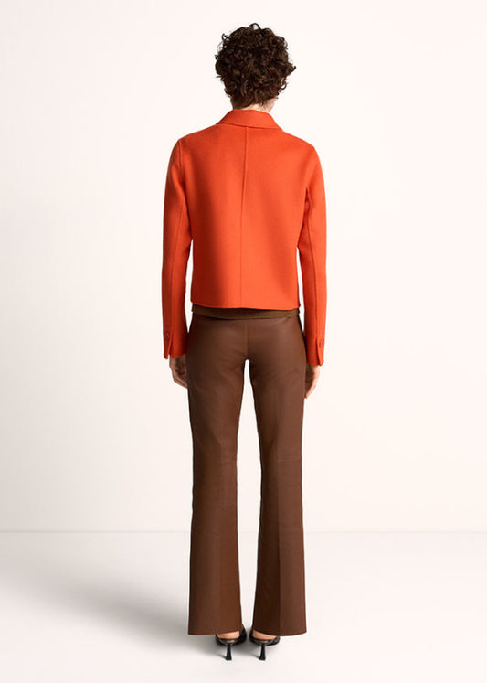 Riani Dark Ember Cropped Fit Wool Blend Jacket