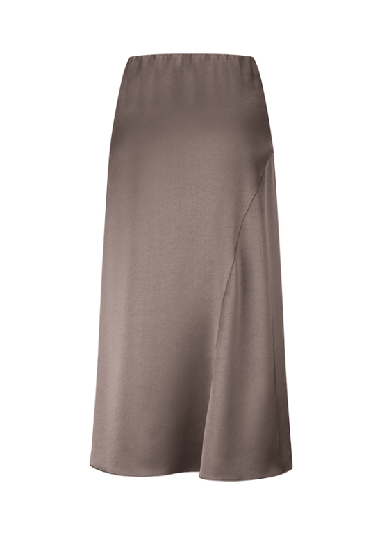 Riani Ash Satin Midi Skirt