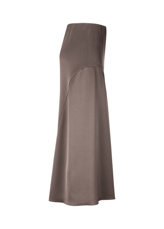 Riani Ash Satin Midi Skirt