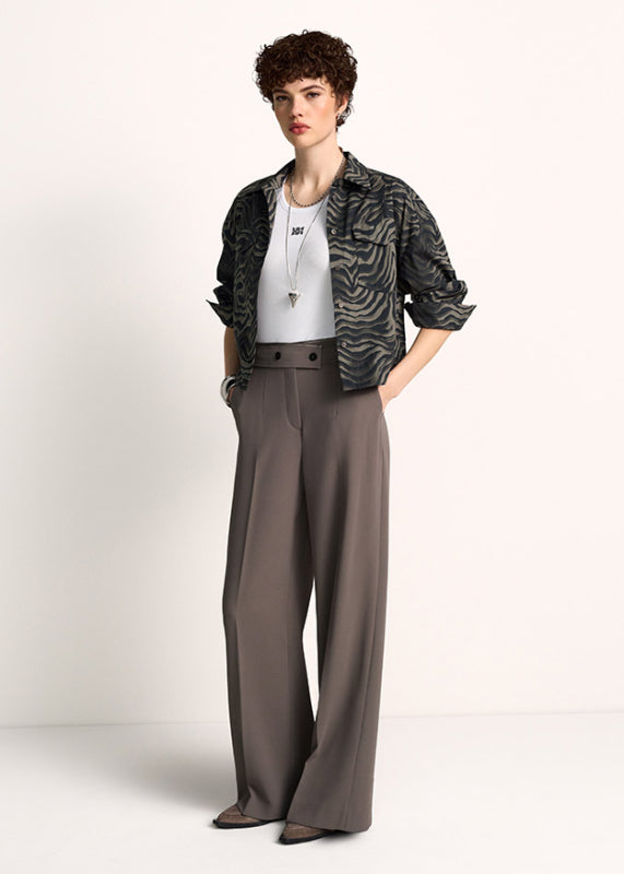 Riani Ash Coloured Zebra Print Shirt 