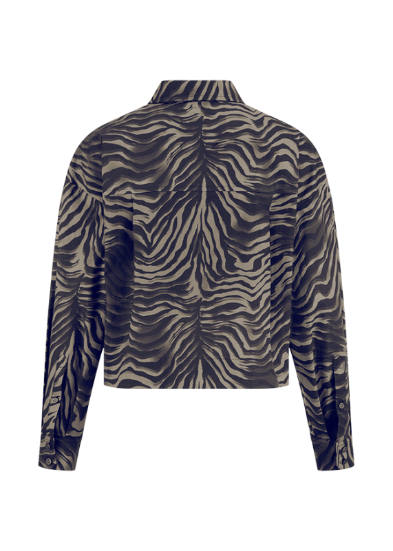 Riani Ash Coloured Zebra Print Shirt 