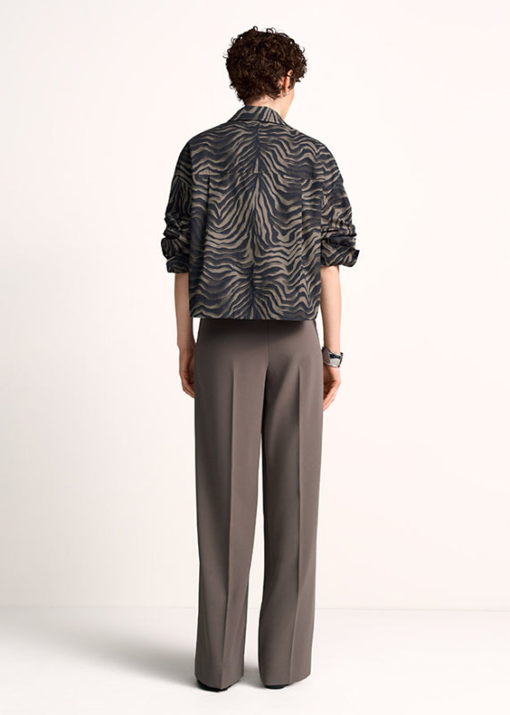 Riani Ash Coloured Zebra Print Shirt 