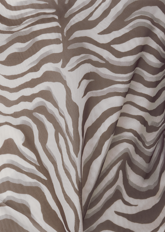 Riani Oat Patterned Long Sleeve Mesh Top 