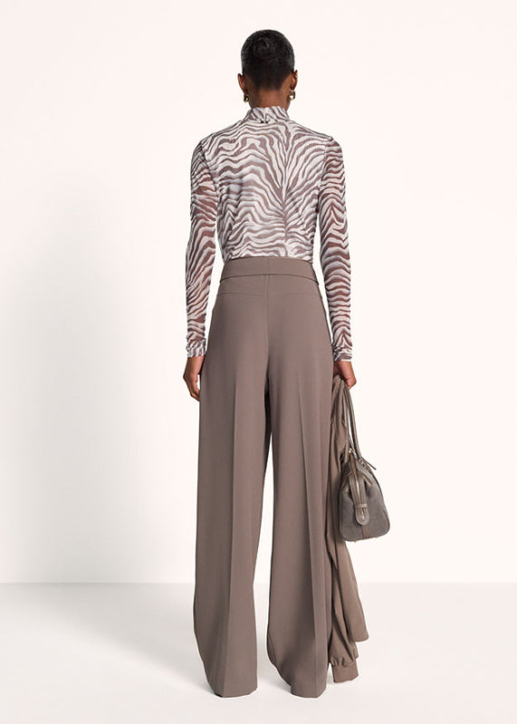 Riani Oat Patterned Long Sleeve Mesh Top 