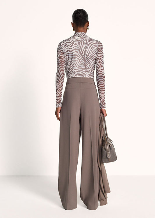 Riani Oat Patterned Long Sleeve Mesh Top 