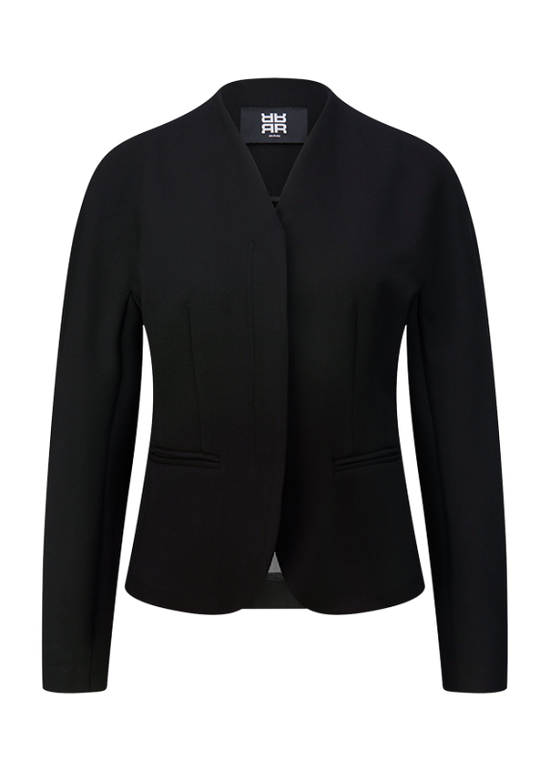 Riani Black Collarless Tailored Jacket