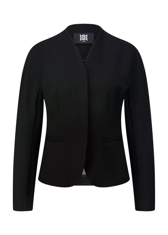 Riani Black Collarless Tailored Jacket