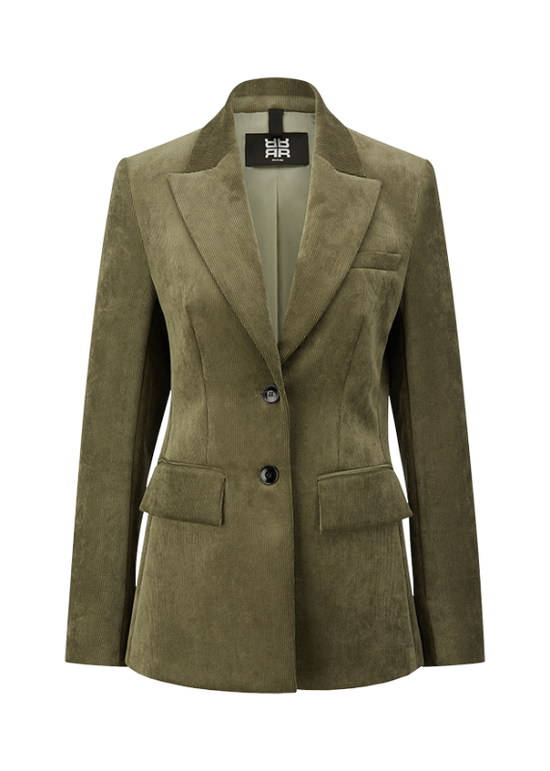 Riani Olive Fine Corduroy Jacket