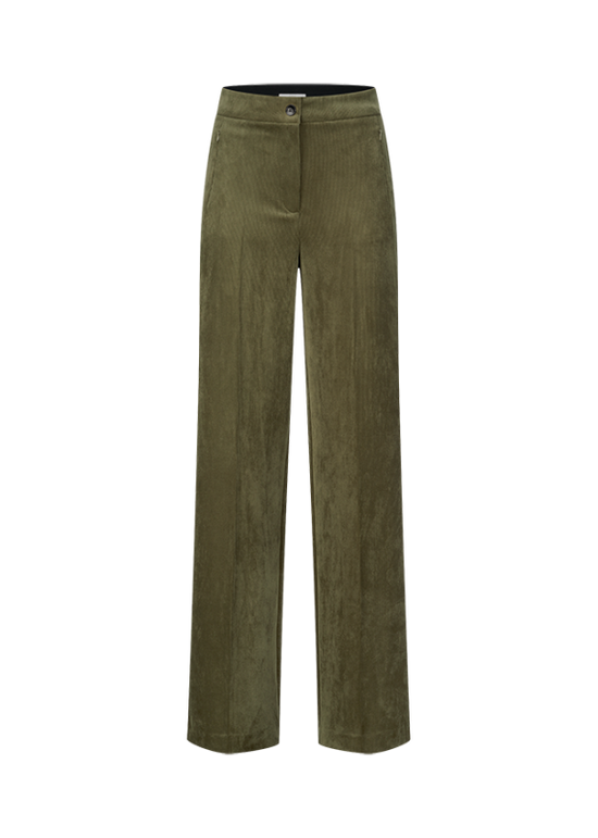 Riani Olive Fine Corduroy Trousers