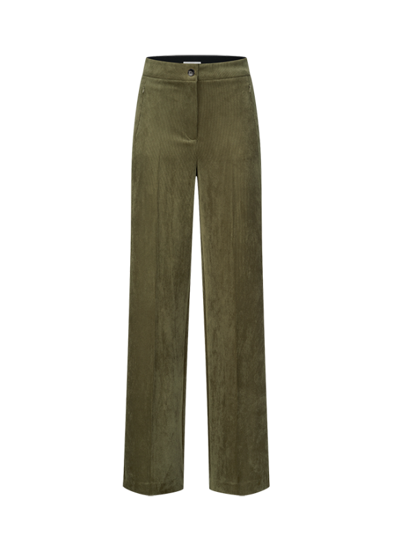 Riani Olive Fine Corduroy Trousers
