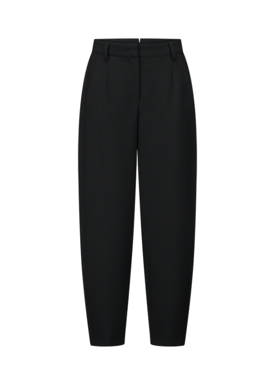 Riani Black Barrel Fit Trousers 683840