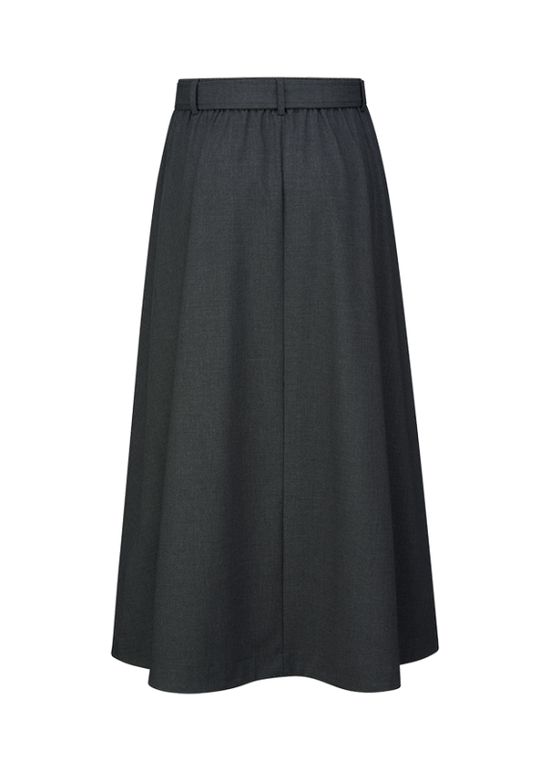 Riani Coal Coloured Maxi Skirt with Waist Pleats