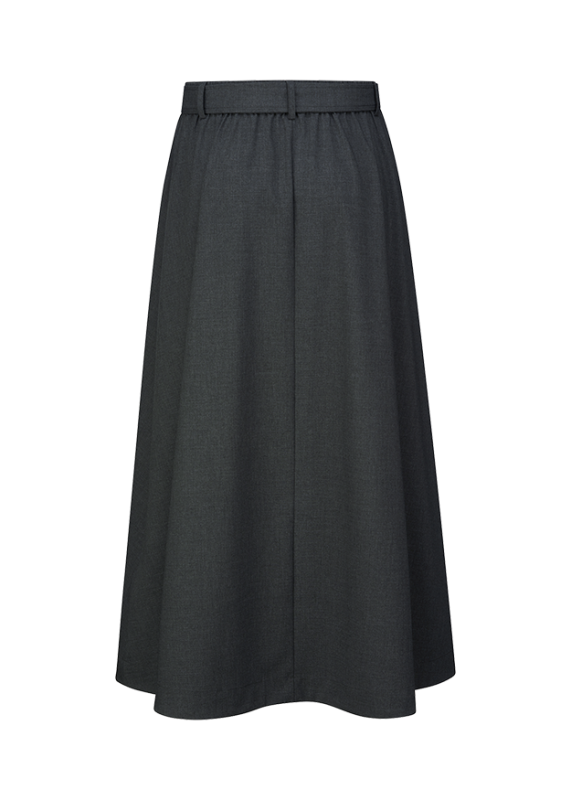 Riani Coal Coloured Maxi Skirt with Waist Pleats